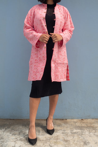 Begonias Quilted Coat